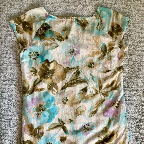 Tommy Bahama Cotton & Silk Floral Dress - Picture 9 of 10